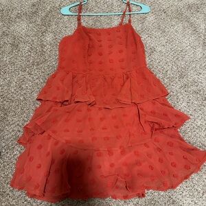 Francesca’s Tiered Dress with Floral Details